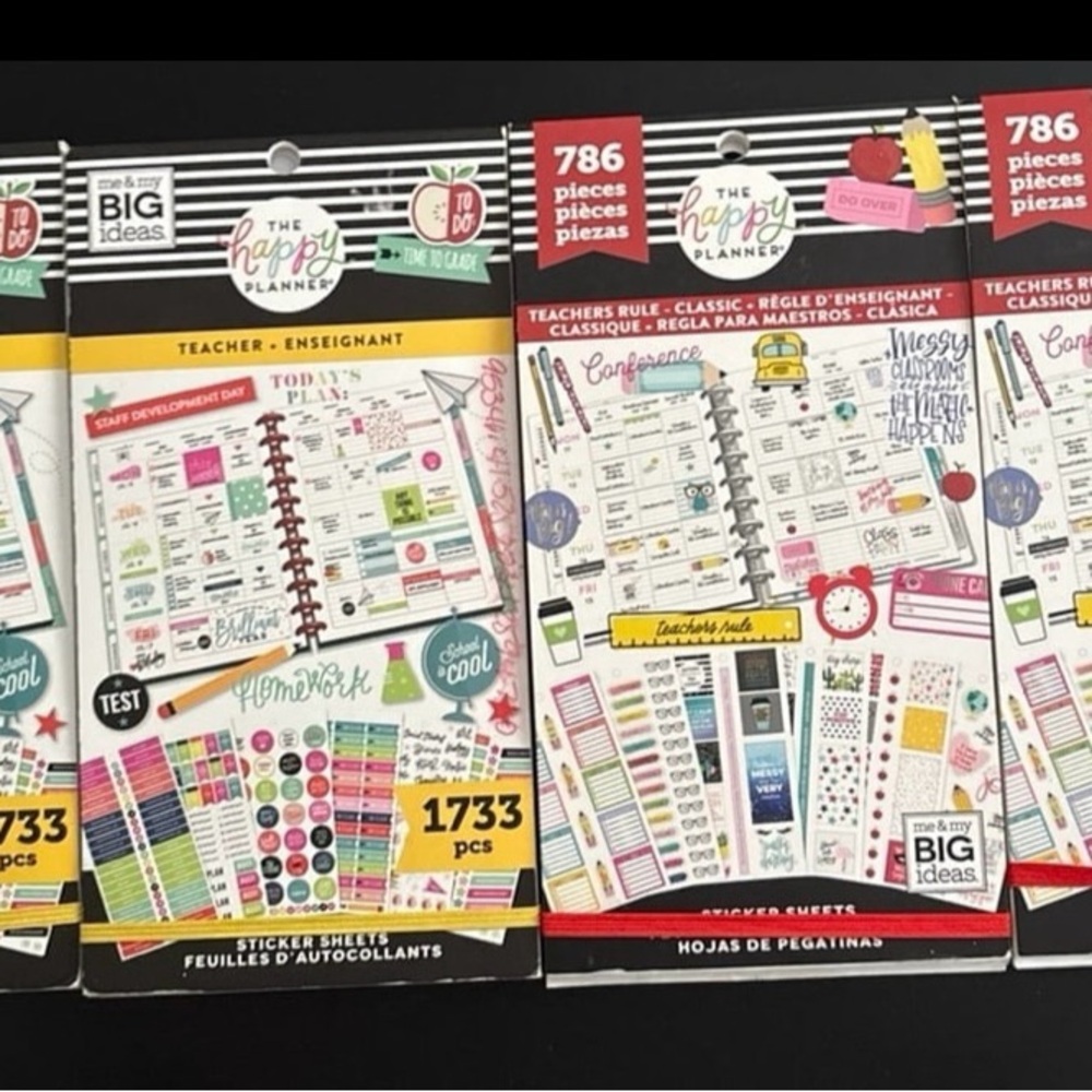 The Happy Planner Teacher Sticker Book Set